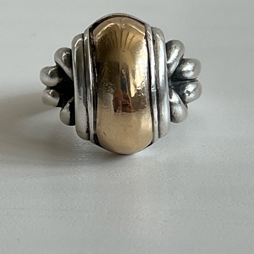 Bold!! Impressive!!! Retired james avery knotted dome ring - Picture 1 of 9